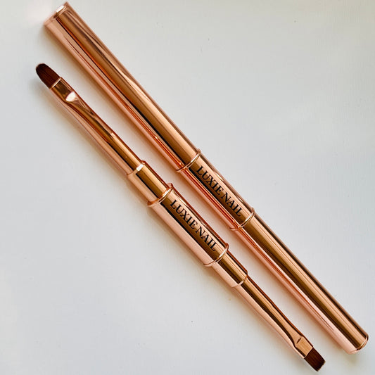 Luxe Dual End Rose Gold Gel Brush